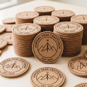 Portavasos de corcho personalizados