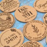 Posavasos de corcho natural personalizados